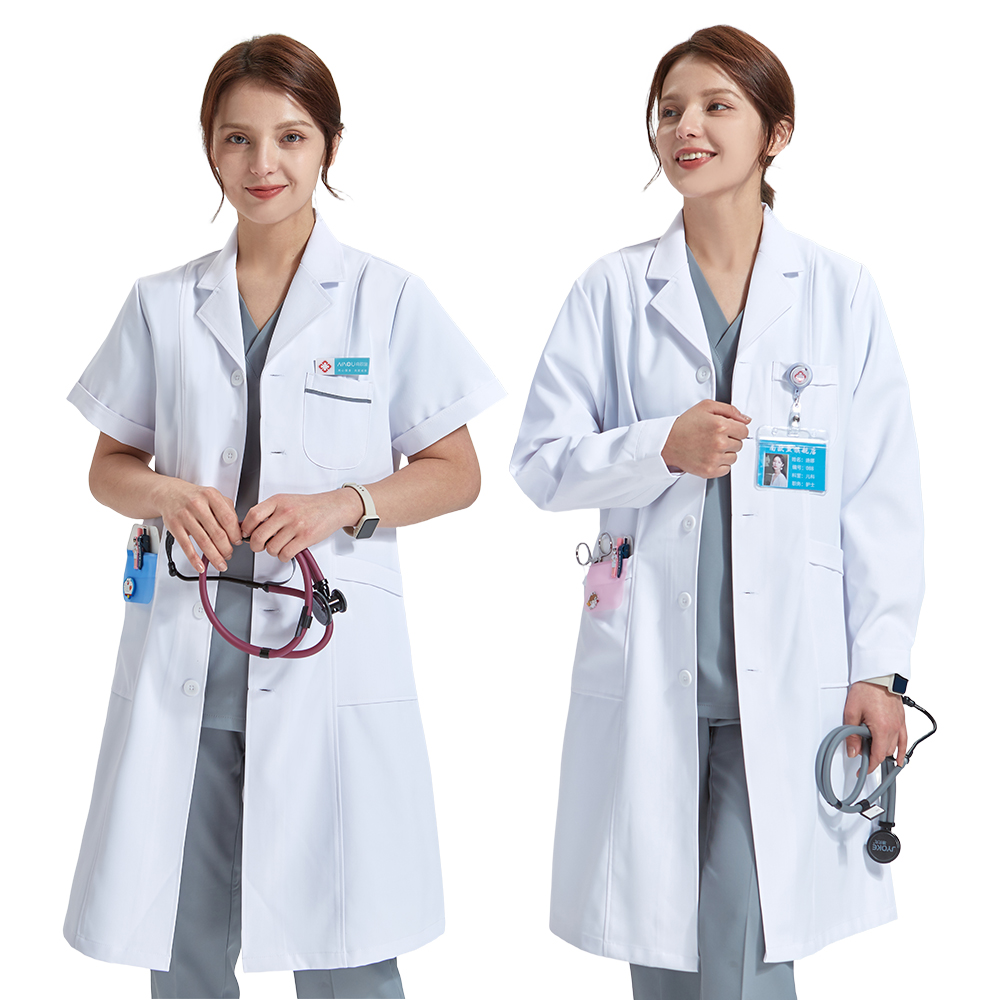 Women's Doctor Lab Coats 93% P - Lab Coat Medical ulasan dan harga