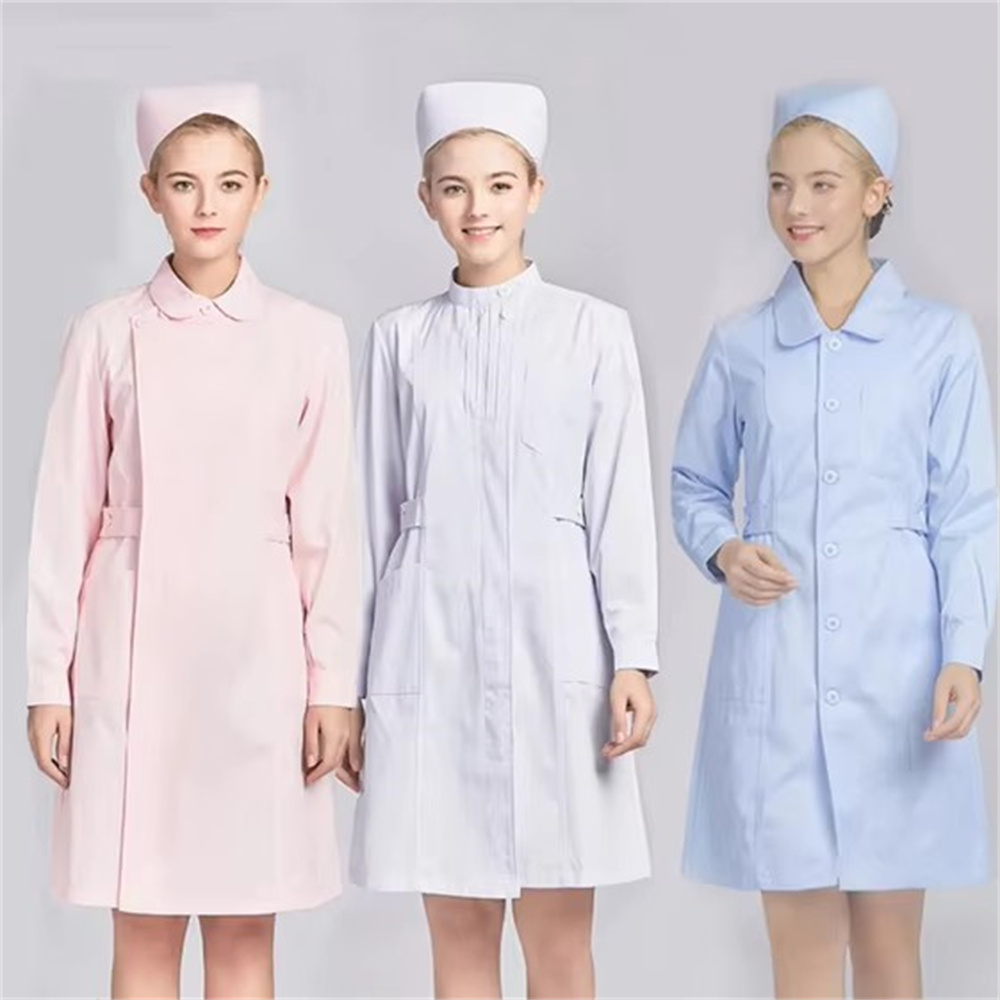new pure cotton breathable whi - Lab Coat Medical ulasan dan harga