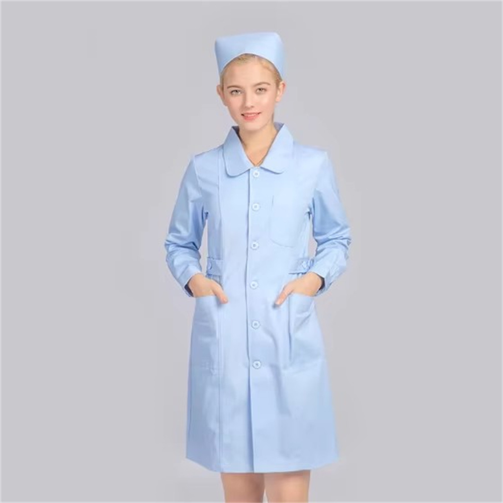 new pure cotton breathable whi - Lab Coat Medical ulasan dan harga
