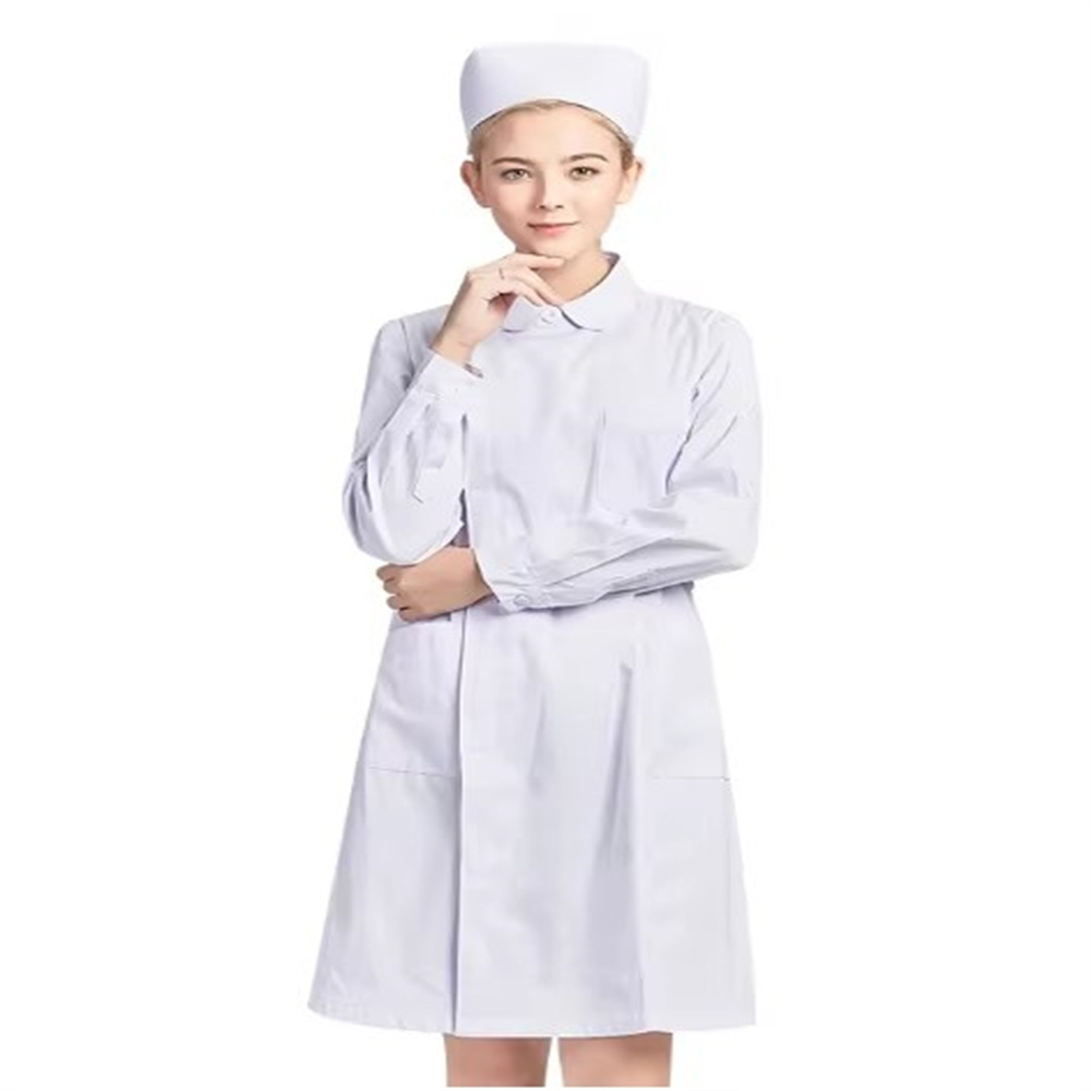 new pure cotton breathable whi - Lab Coat Medical ulasan dan harga