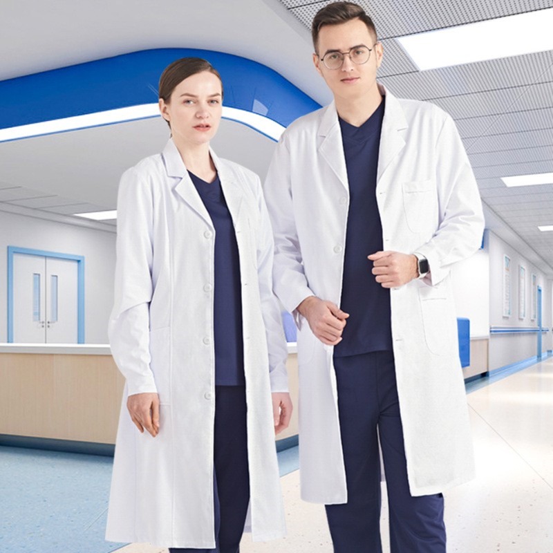 Nightingale White Gown Short S - Lab Coat Medical ulasan dan harga
