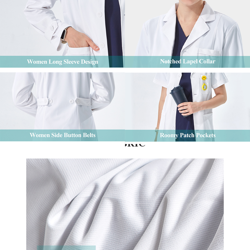 White Lab Coat for Doctor TOOT - Lab Coat Medical ulasan dan harga