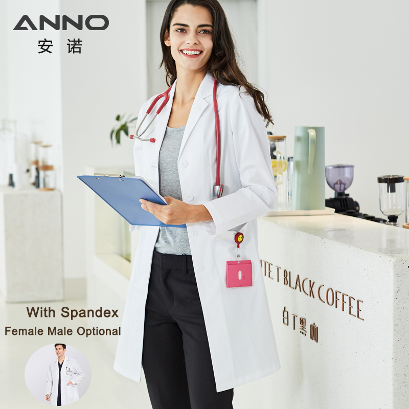 ANNO Long Sleeve Lab Uniforms  - Lab Coat Medical ulasan dan harga