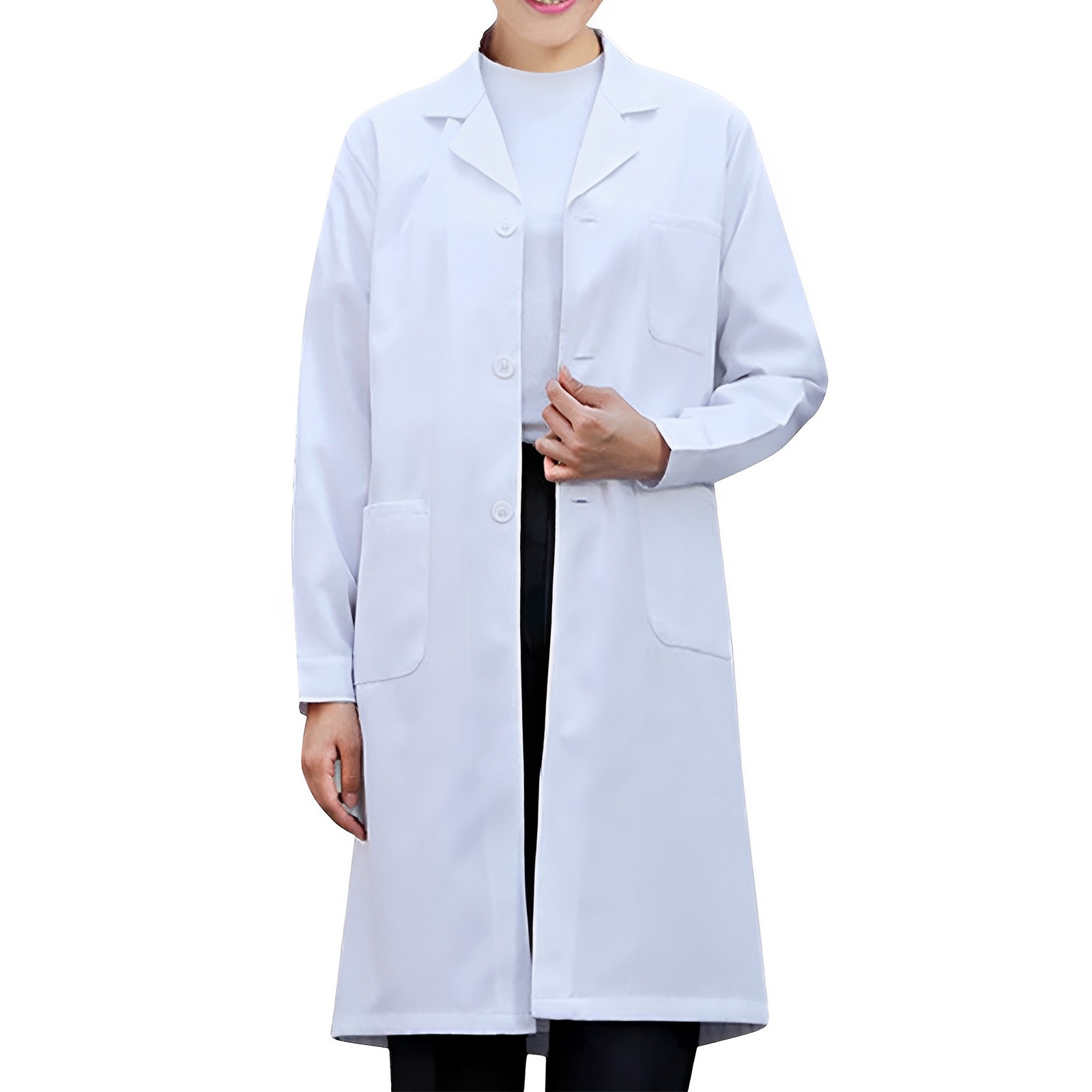 White Lab Coat For Women Men S - Lab Coat Medical ulasan dan harga