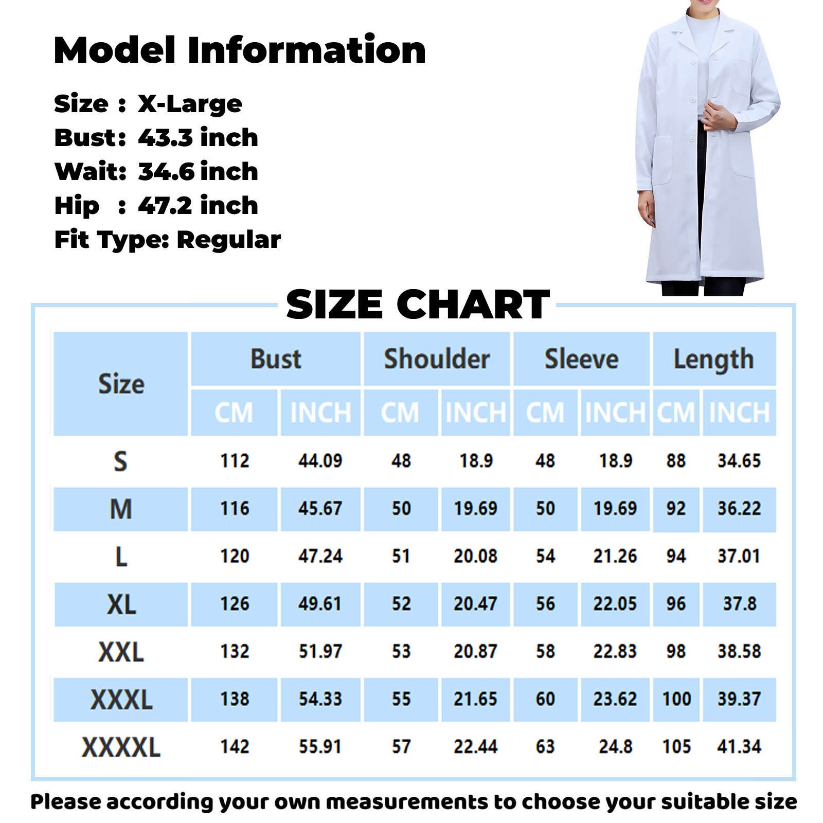 White Lab Coat For Women Men S - Lab Coat Medical ulasan dan harga