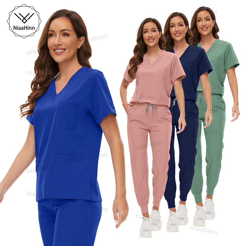 Nurse Scrubs Hospital Uniform  - Lab Coat Medical ulasan dan harga