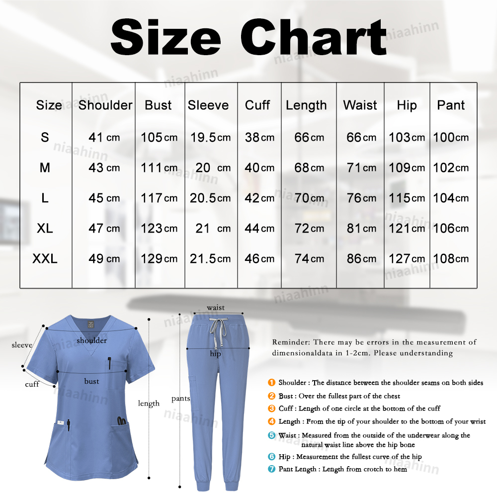 Nurse Scrubs Hospital Uniform  - Lab Coat Medical ulasan dan harga