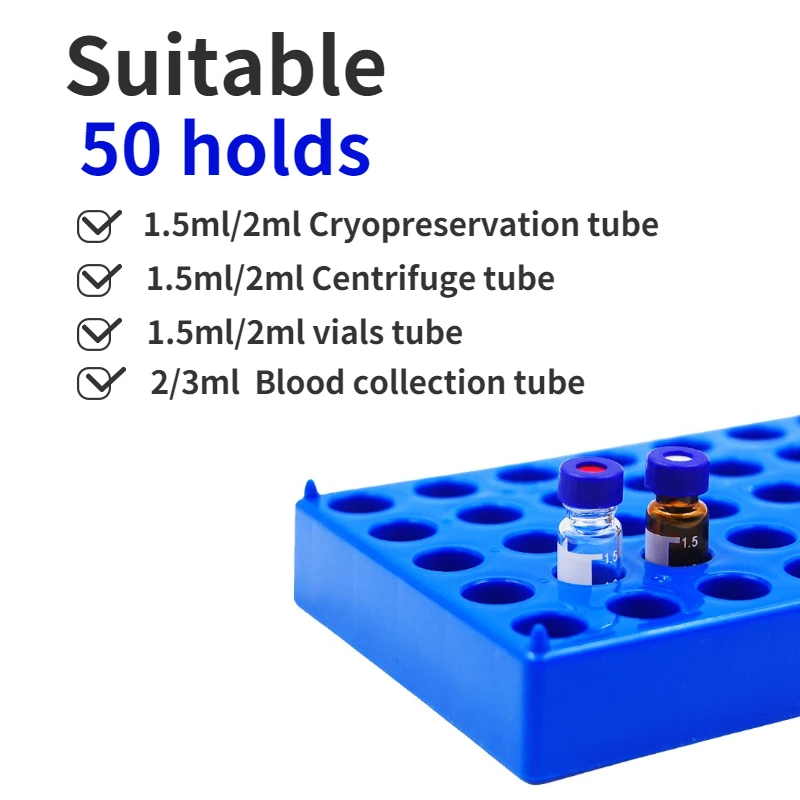 Plastic Vial Rack 50 Holds Sui - Laboratory Centrifuge ulasan dan harga