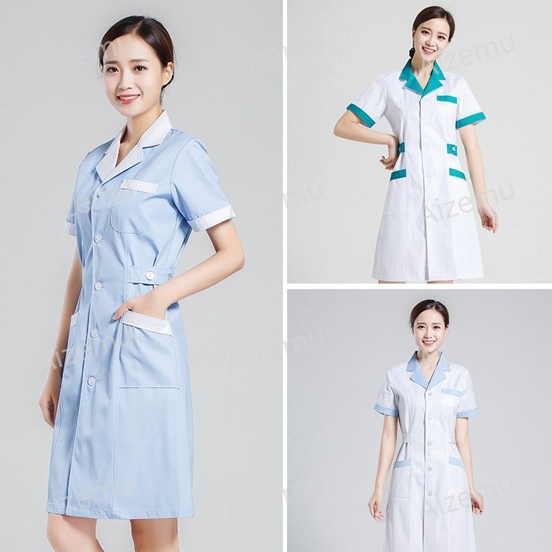 Unisex Short Sleeve Beauty Sal - Lab Coat Medical ulasan dan harga