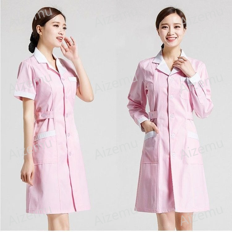 Unisex Short Sleeve Beauty Sal - Lab Coat Medical ulasan dan harga