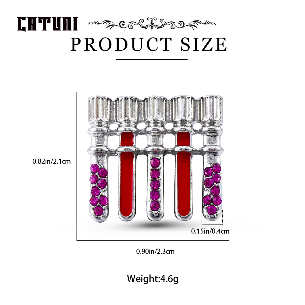 Catuni Medical Test Tube Brooc - Medical Lab Gifts ulasan dan harga