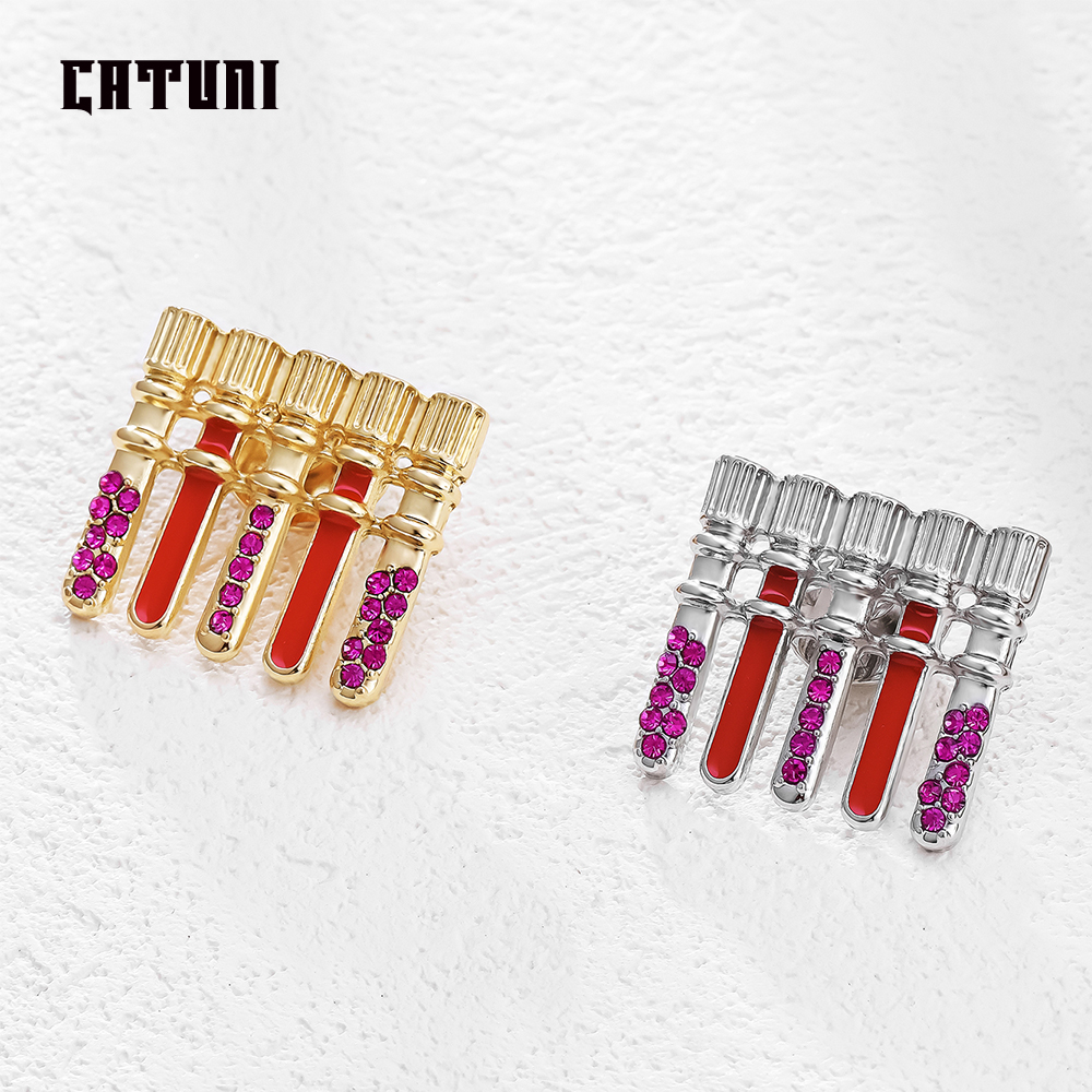 Catuni Medical Test Tube Brooc - Medical Lab Gifts ulasan dan harga