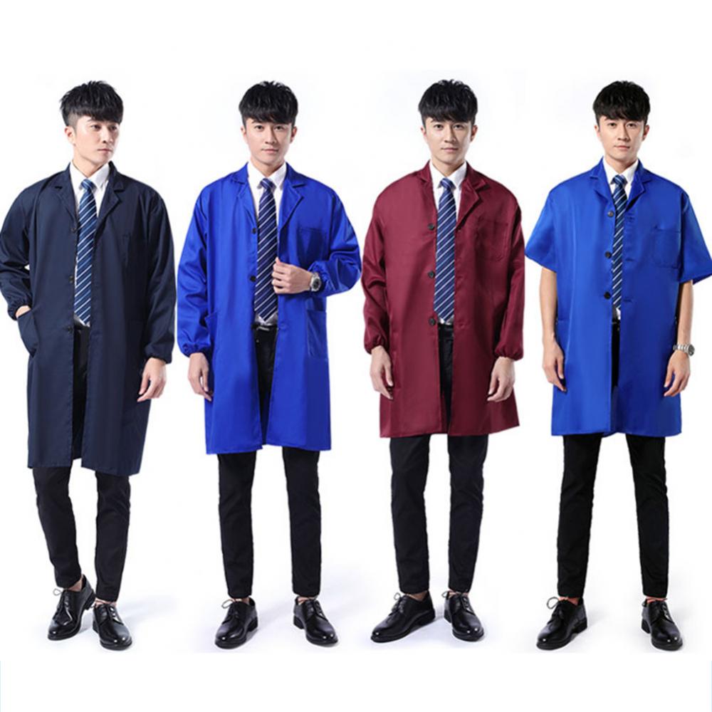 Dustproof Men Work Clothing Lo - Lab Coat Medical ulasan dan harga