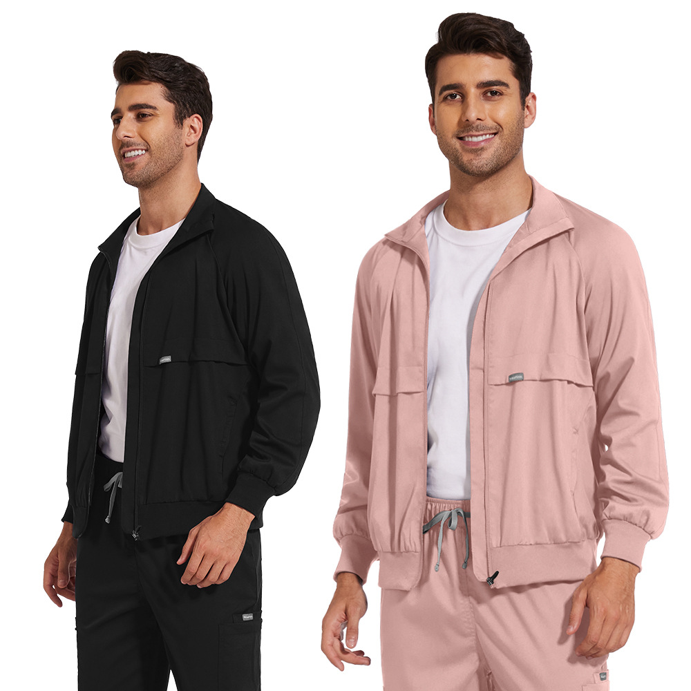 Medical Scrubs Jacket Men Wome - Lab Coat Medical ulasan dan harga