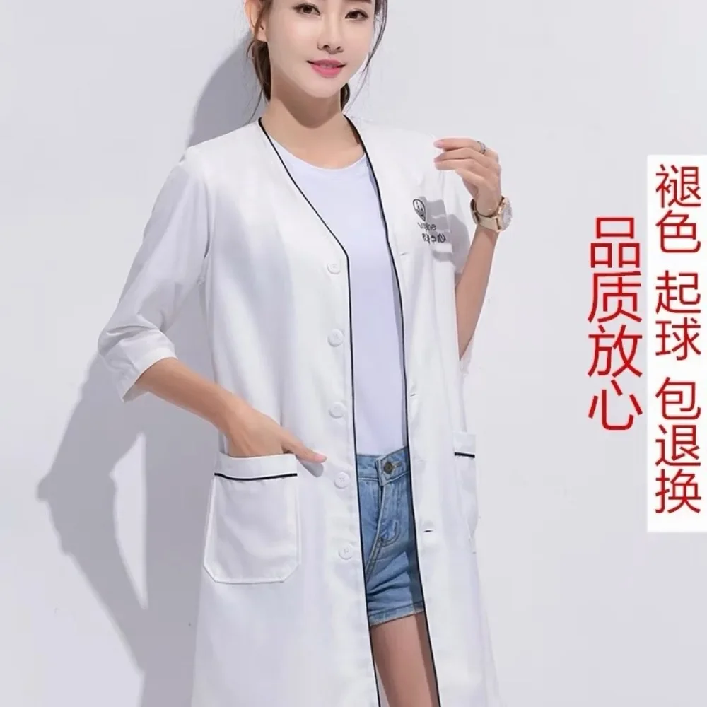 Custom Logo beauty uniform bea - Lab Coat Medical ulasan dan harga