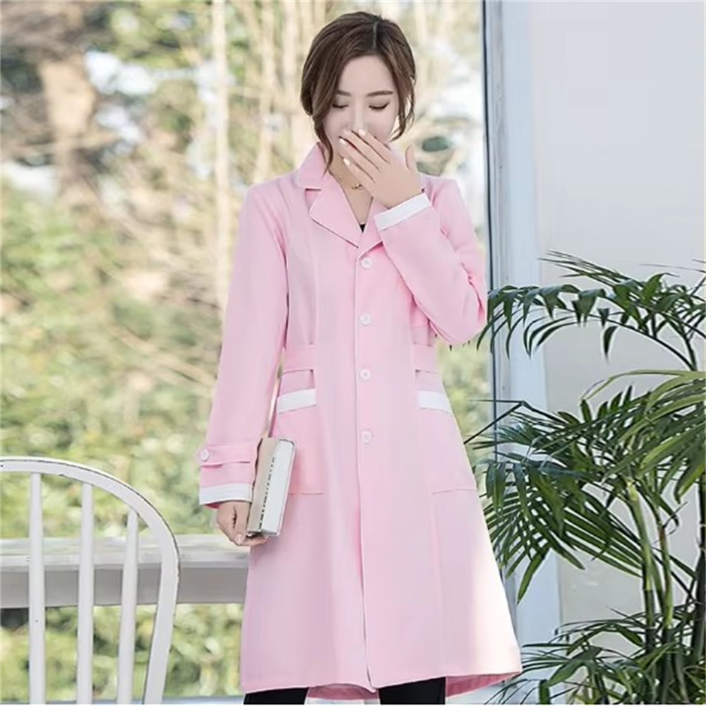 High grade gray solid color sl - Lab Coat Medical ulasan dan harga