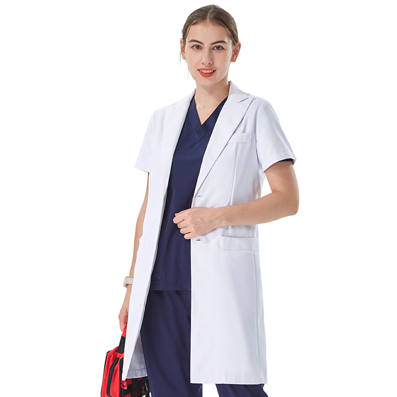 Thoughtful Lapel Collar White  - Lab Coat Medical ulasan dan harga