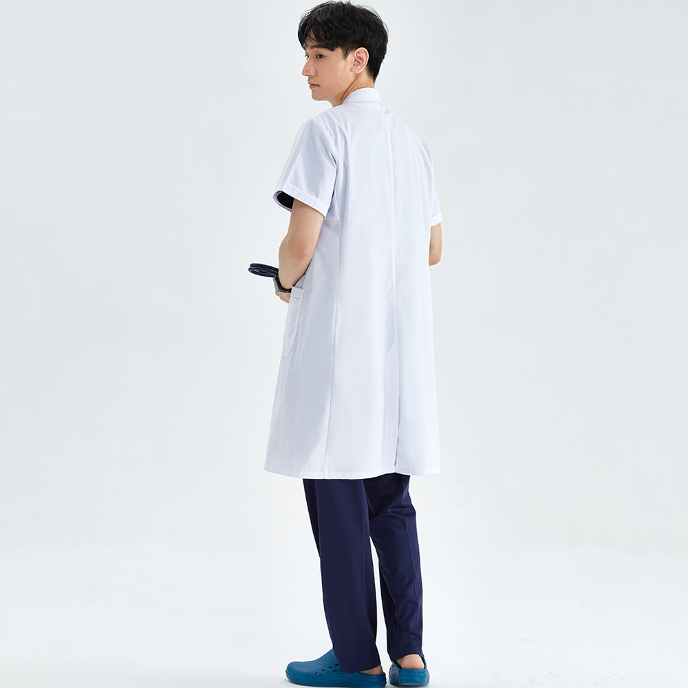 Unisex White Coat Lab Coat Hos - Lab Coat Medical ulasan dan harga