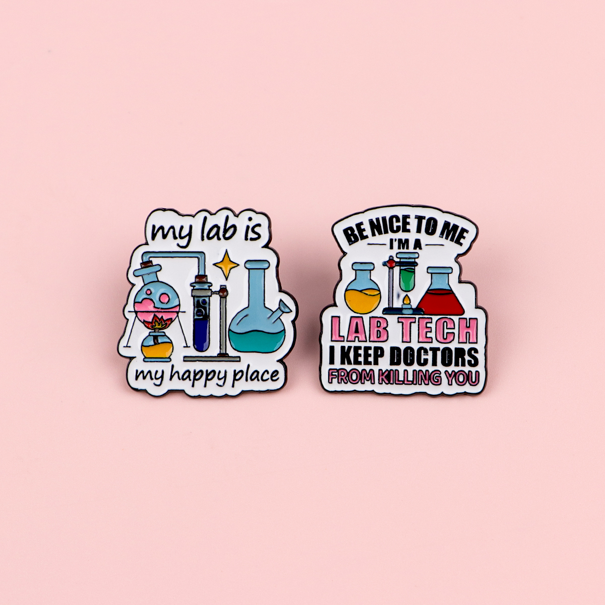 Funny Lab Tech Enamel Pins Set - Medical Lab Gifts ulasan dan harga