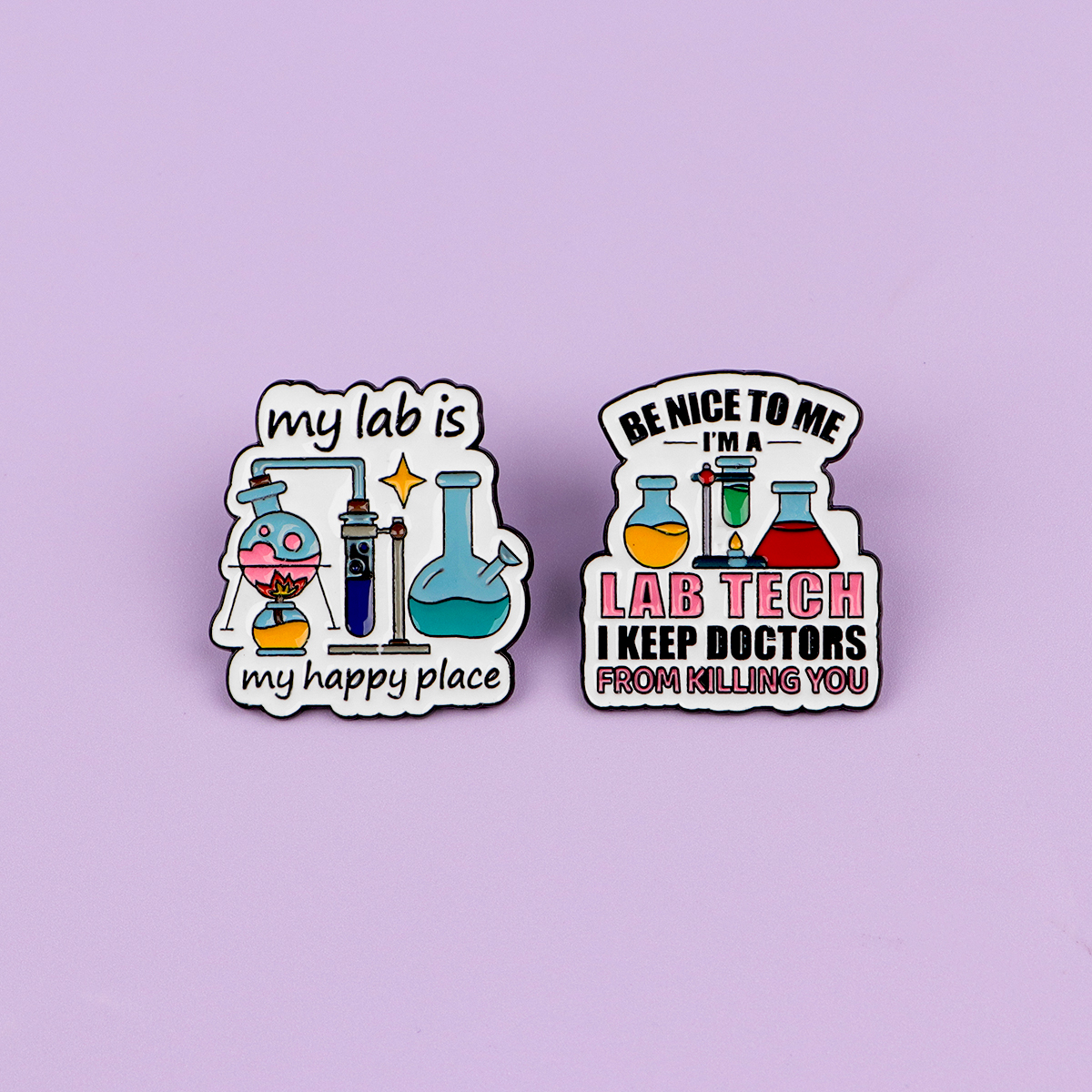 Funny Lab Tech Enamel Pins Set - Medical Lab Gifts ulasan dan harga
