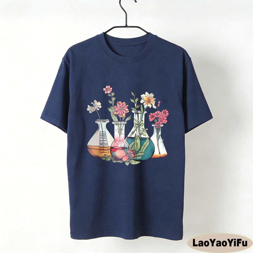 Floral Beakers Chemistry Lab S - Medical Lab Gifts ulasan dan harga